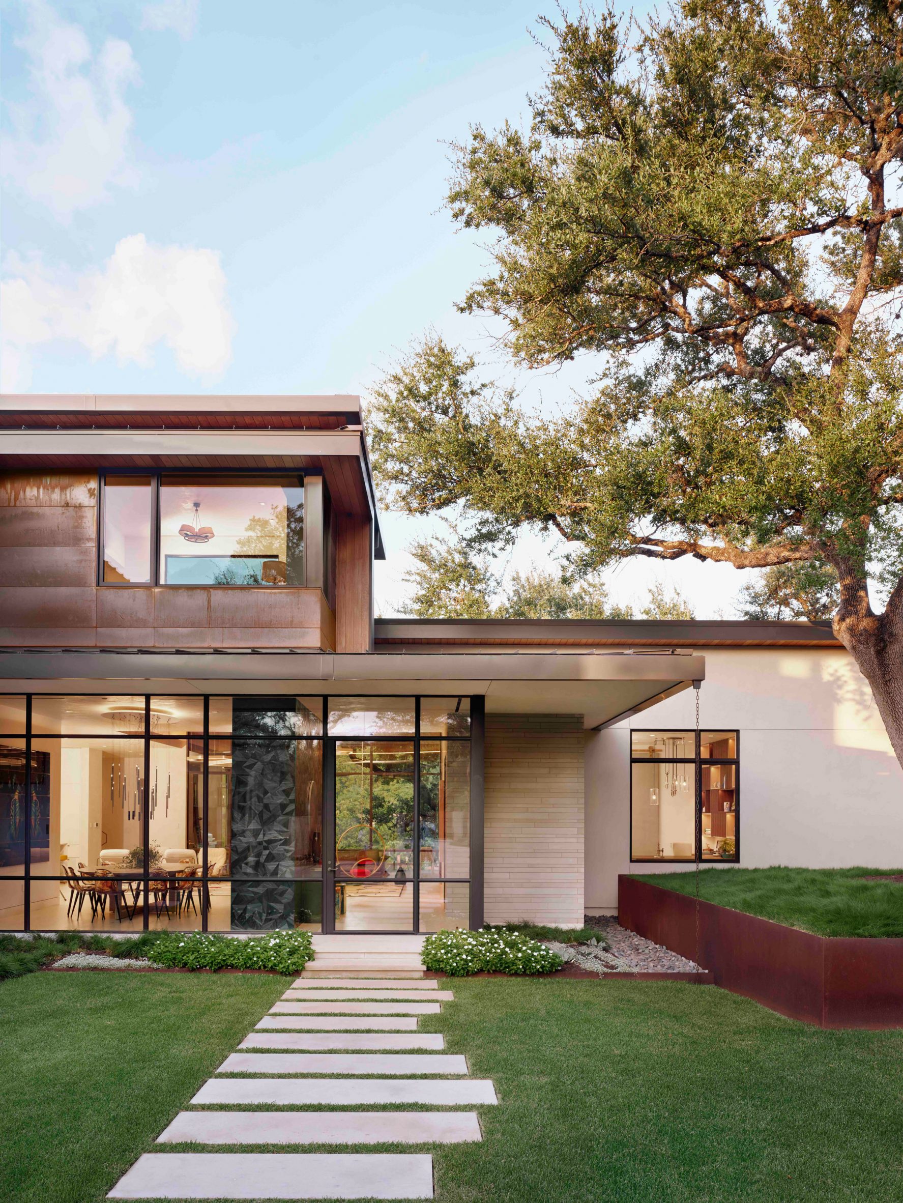 Copper clad house in Texas
