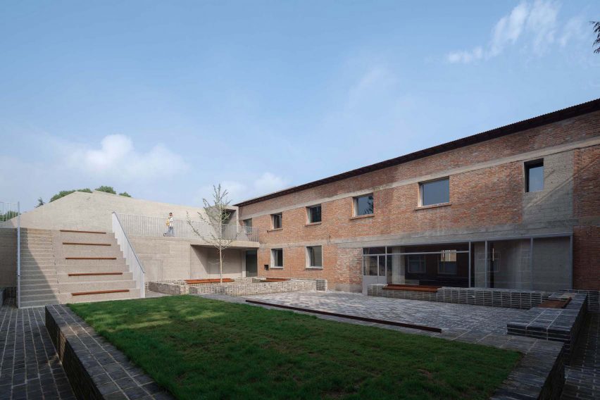 Exterior of converted factory in China