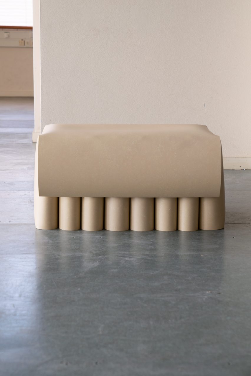 Linoleum stool by Lina Chi