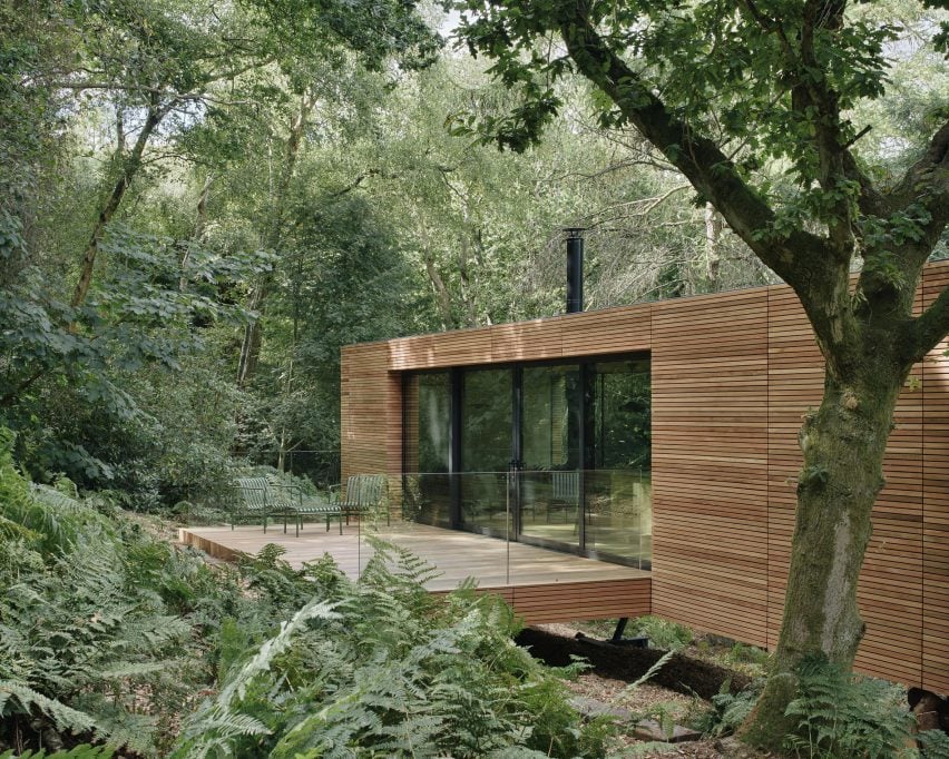 Looking Glass Lodge in the woods