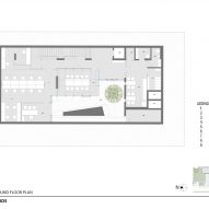 Second floor plan of House of Voids by Malik Architecture