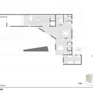 First floor plan of House of Voids by Malik Architecture