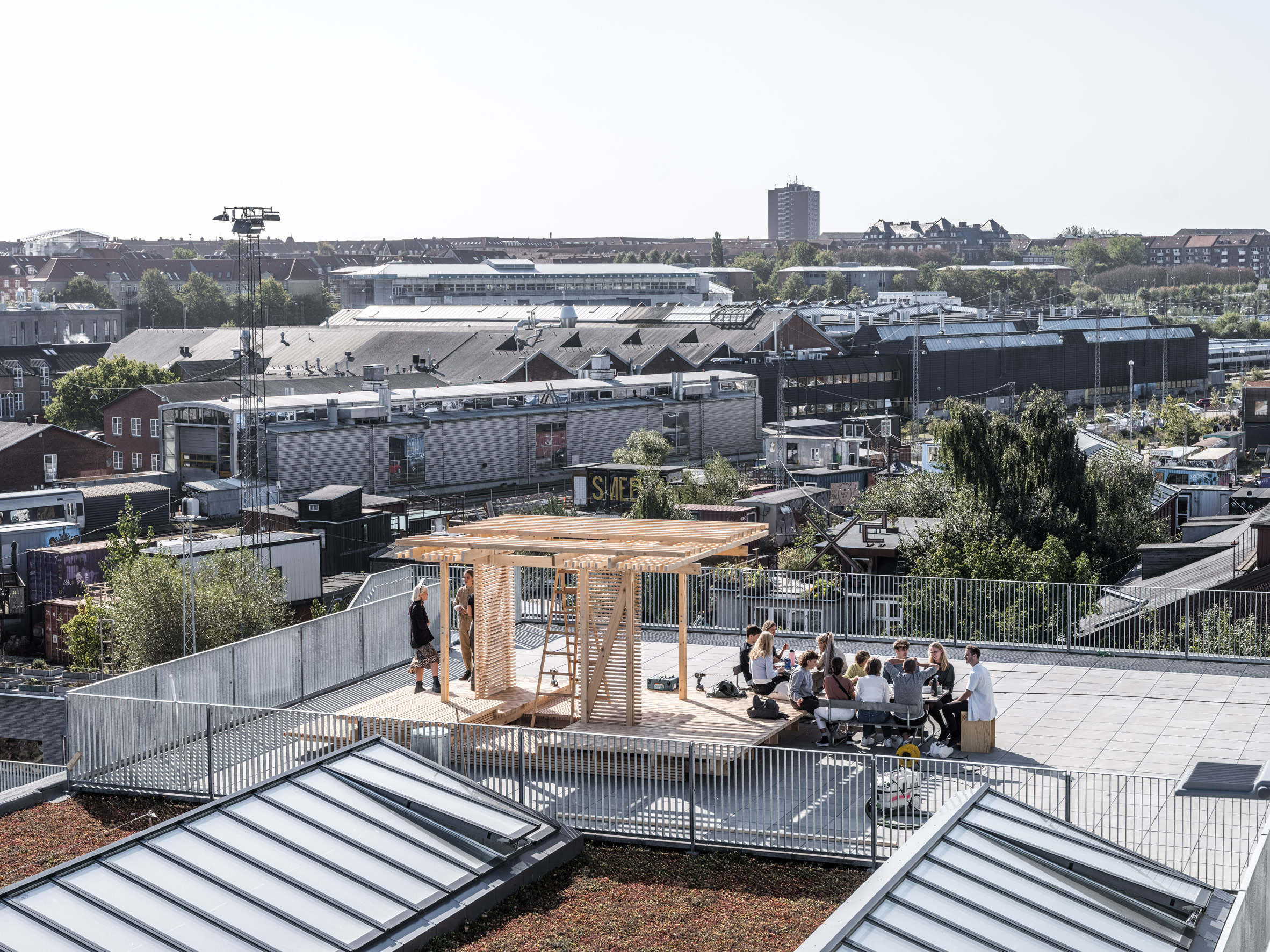 Roof of the new Aarhus School of Architecture building