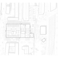 Site plan, New Aarch, the new Aarhus School of Architecture building by Adept