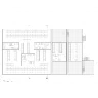 Fourth floor plan, New Aarch, the new Aarhus School of Architecture building by Adept