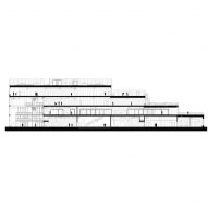 Section AA, New Aarch, the new Aarhus School of Architecture building by Adept