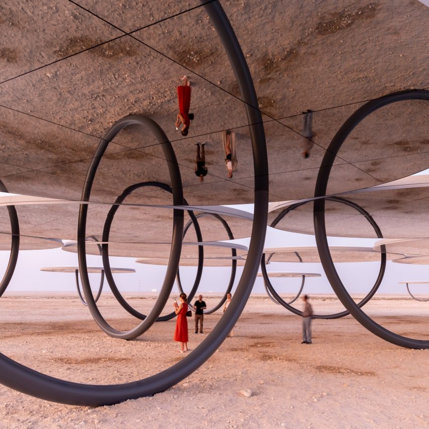 Symmetry and reflection define Qatar desert installation by Olafur Eliasson