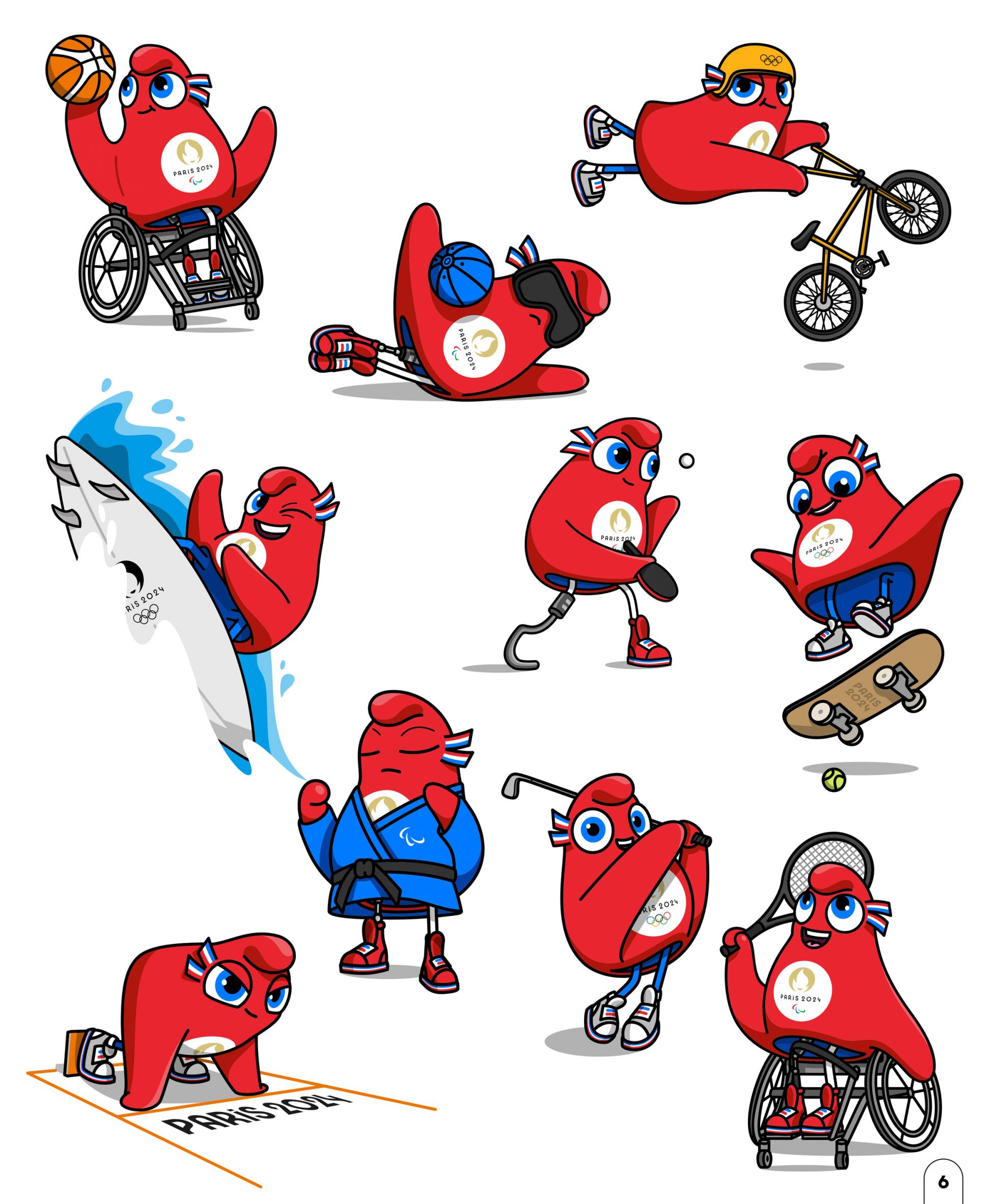 Paris 2024 Olympics Mascot Magnet