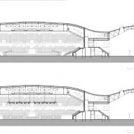 Plan of Espace Mayenne by Hérault Arnod Architectures