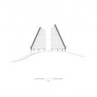 Section drawing of Qaammat pavilion by Konstantin Arkitekter