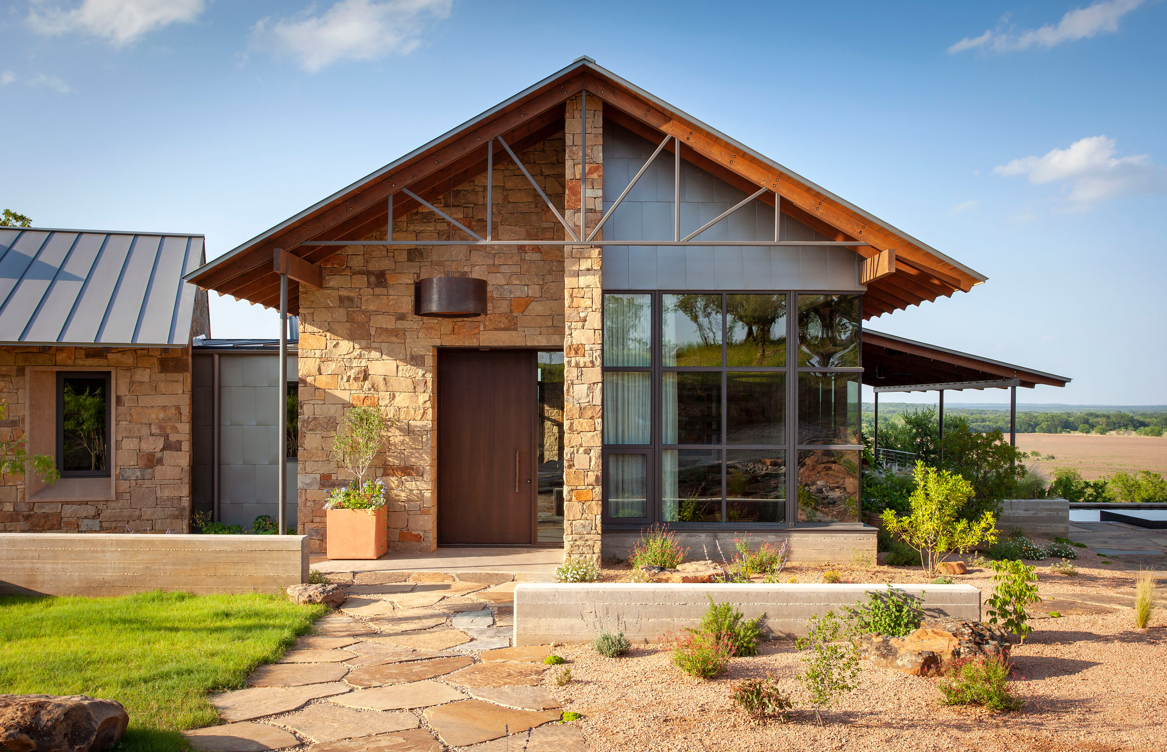 Sanders Architecture sandstone house Texas