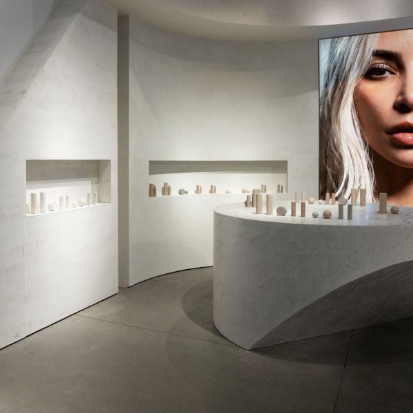 Perron-Roettinger clads Kim Kardashian SKKN pop-up store in cement
