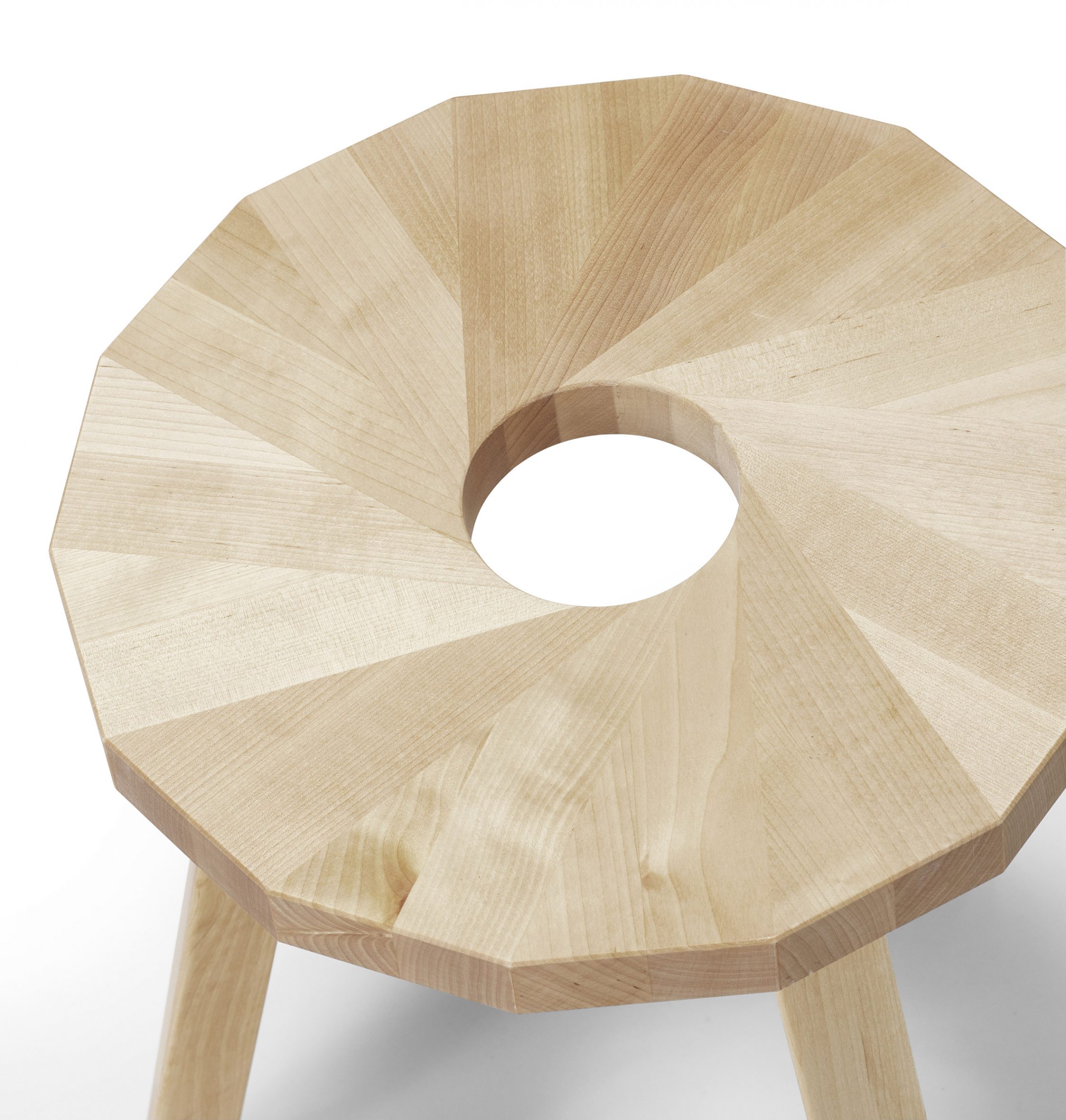 Close up of the Lilla Snåland stool's composition