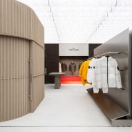 AMO experiments with materials for Stone Island store in Chicago