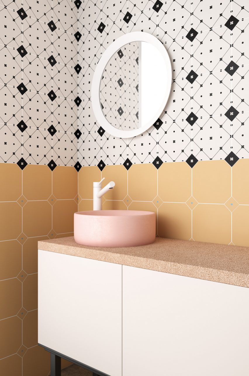 Cevica tiles in bathroom