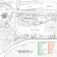 Ground floor plan of Jiuzhai Valley Visitor Centre
