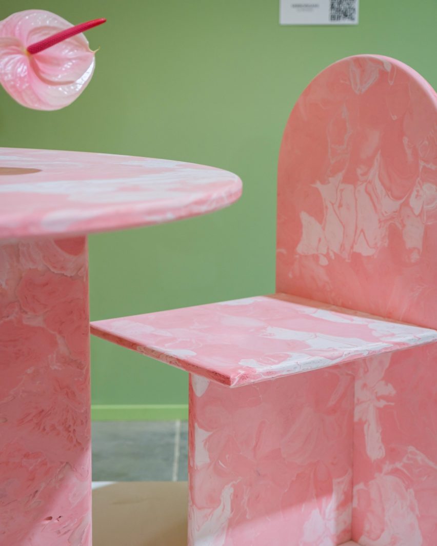 ANQA Studios presents furniture made from recyled plastic