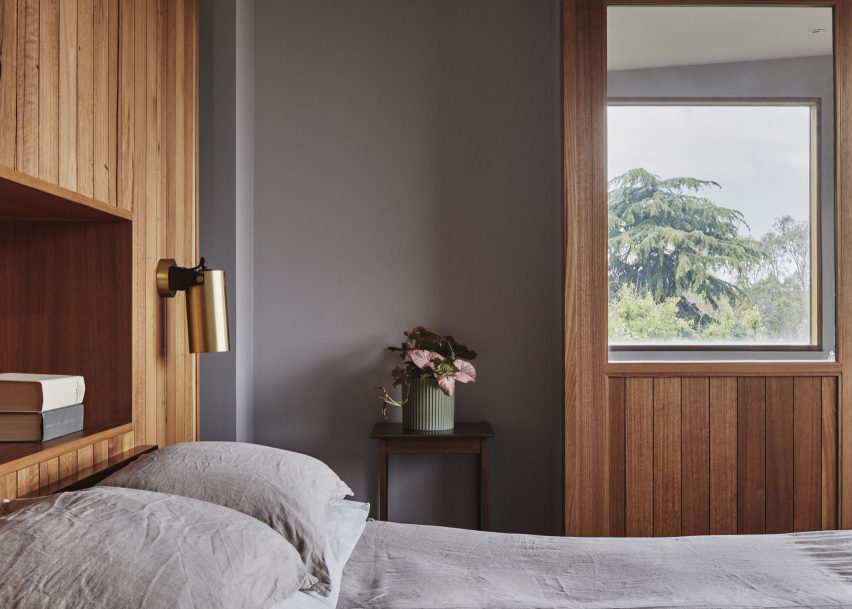 Bedroom of West Bend House in Melbourne, designed by Brave New Eco