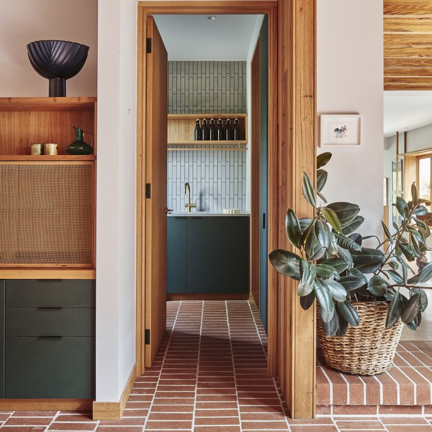 Kitchen at Melbourne's West Bend House, designed by Brave New Eco