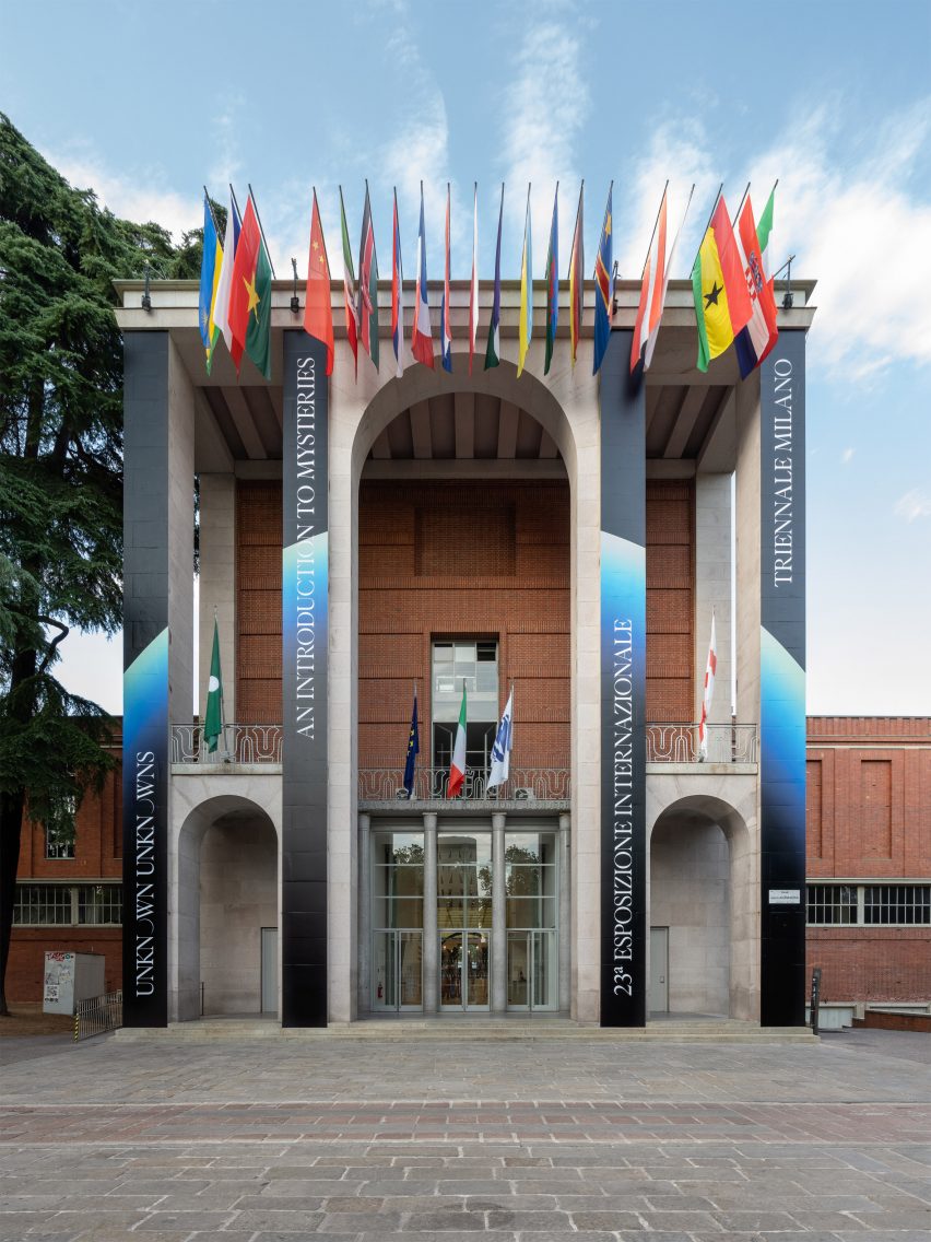 The entrance of Triennale Milano
