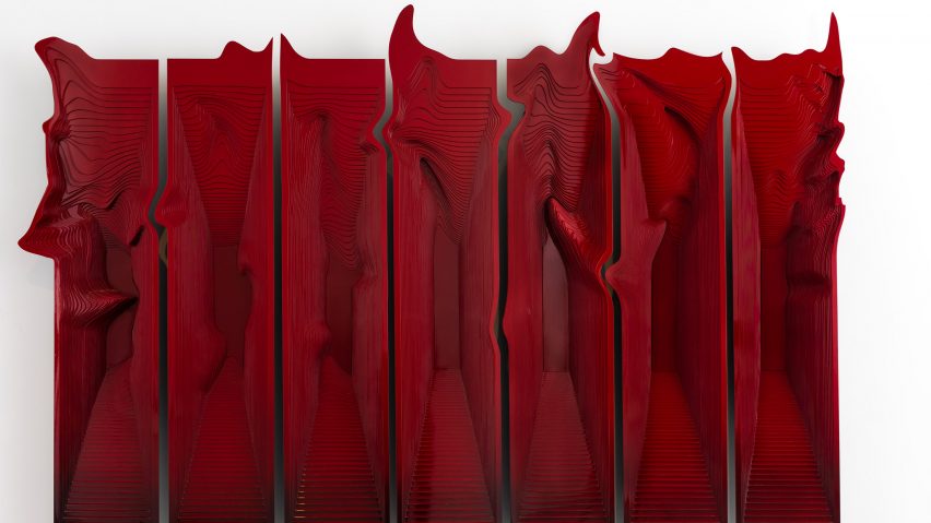 Photo of a red sculpture