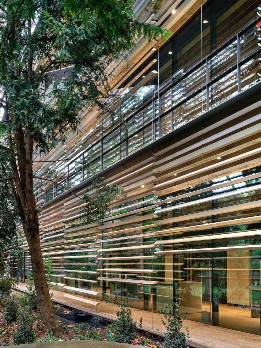 Musée Albert Kahn bamboo facade by Kengo Kuma