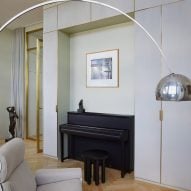 Living area of Berlin penthouse designed by Coordination and Flip Sellin