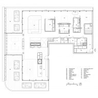 Floor plan of Panorama Penthouse by Bureau Fraai