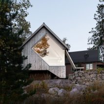 正面图作梦的小屋Nordmarka & Drage建筑师