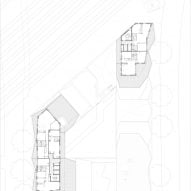 Floor plan of Dockley Apartments in London by Studio Woodroffe Papa and Poggi Architecture