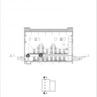 Section drawing of Jurkovič Heating plant by DF Creative Group