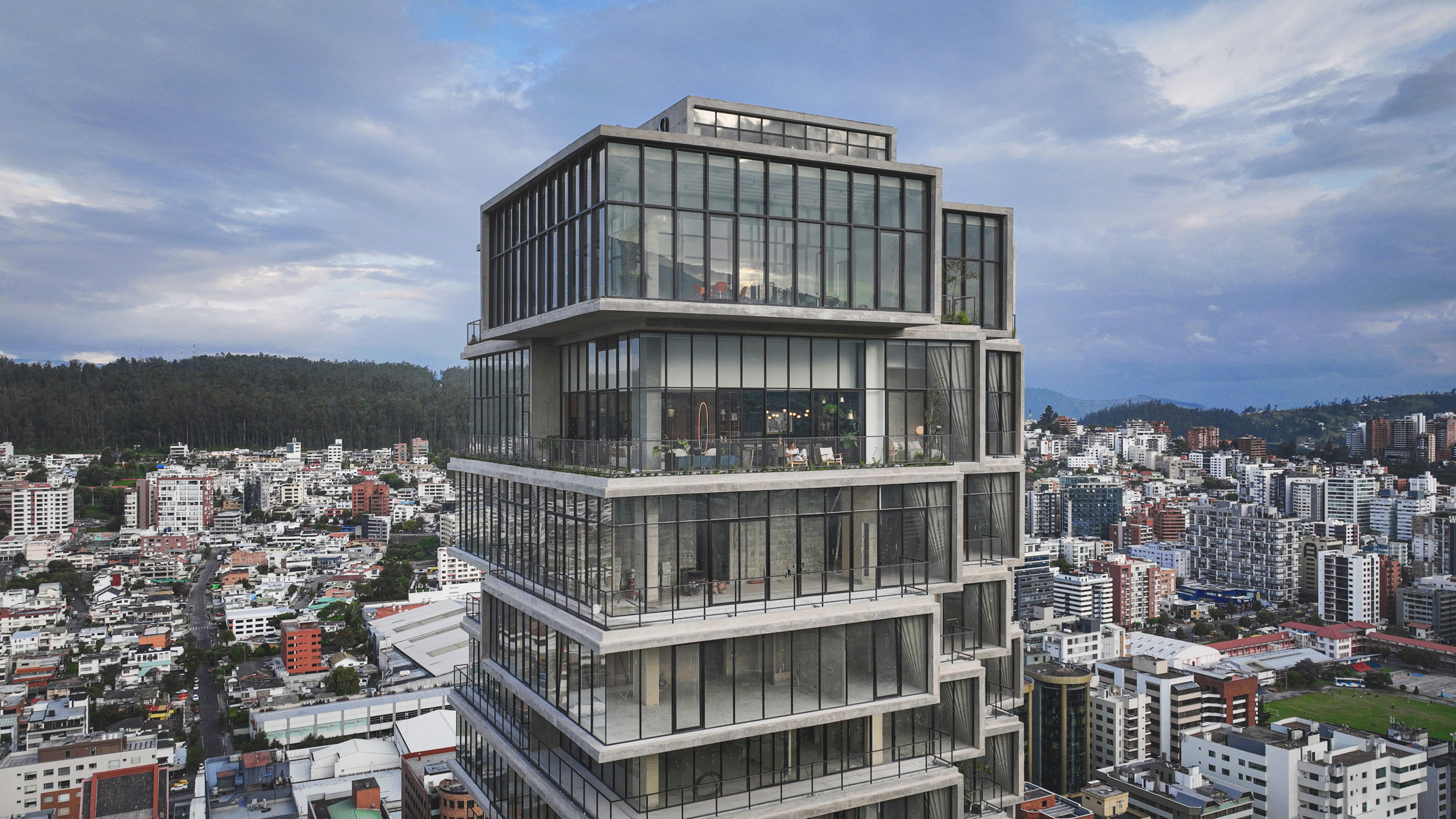 BIG completes Iqon high-rise in Quito with pixelated facade