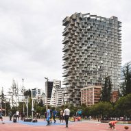 BIG completes Quito's tallest building with pixelated facade