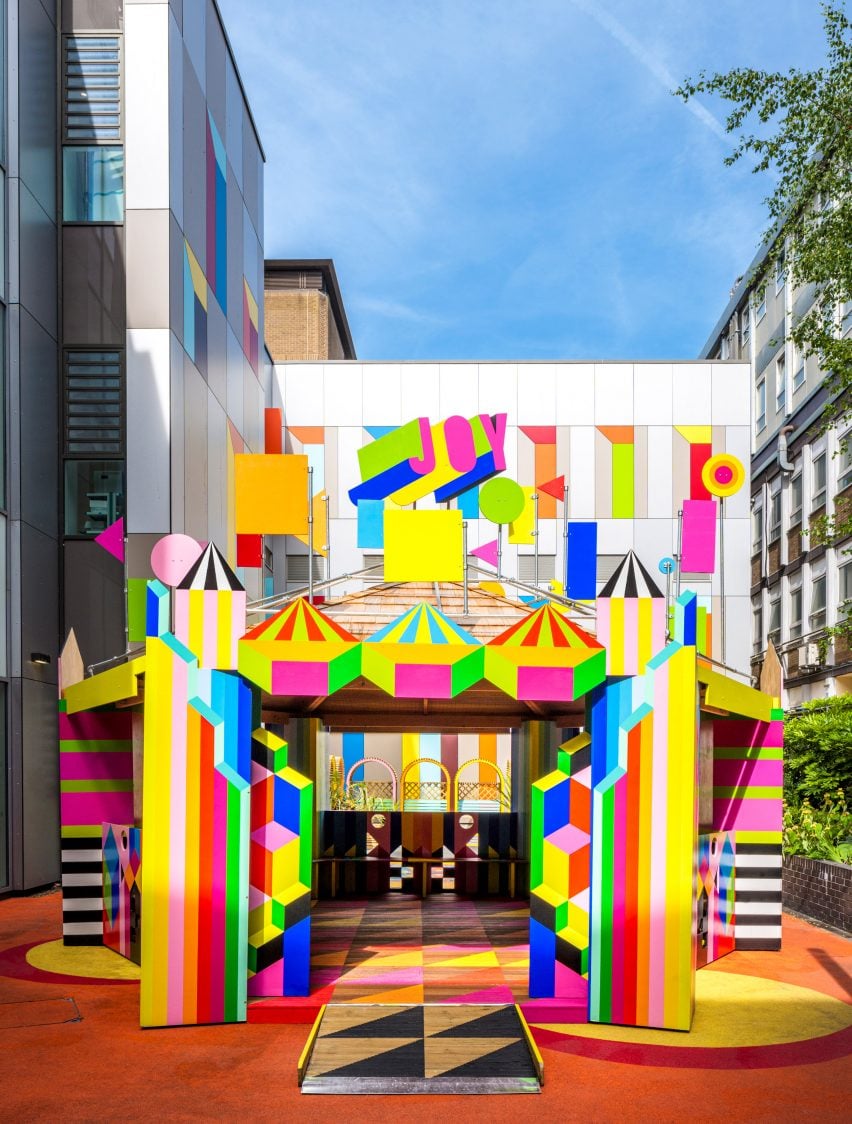 Joy Pavilion designed by Morag Myerscough