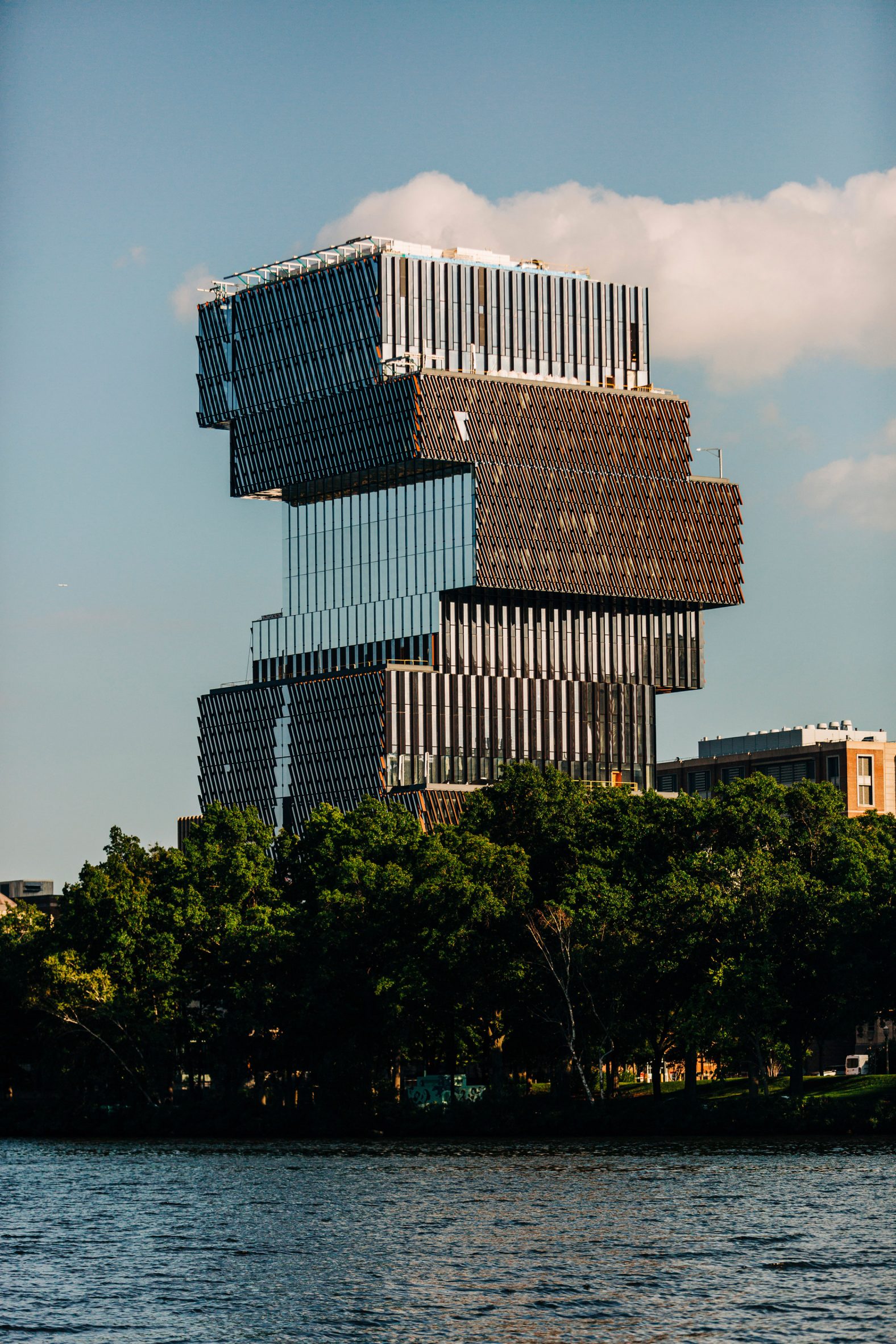 Stacked tower at Boston University