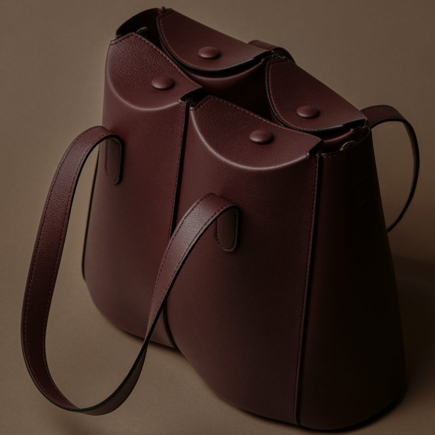 Luca Nichetto designs apple-leather Malala handbag for Angela Roi