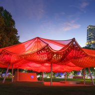 MPavilion 2022 by All(zone) at night