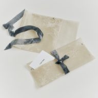 Natural Material Studio creates reusable biomaterial gift wrap for Calvin Klein