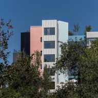 Neiheiser Argyros transforms Athens office block with colourful accents and varied textures
