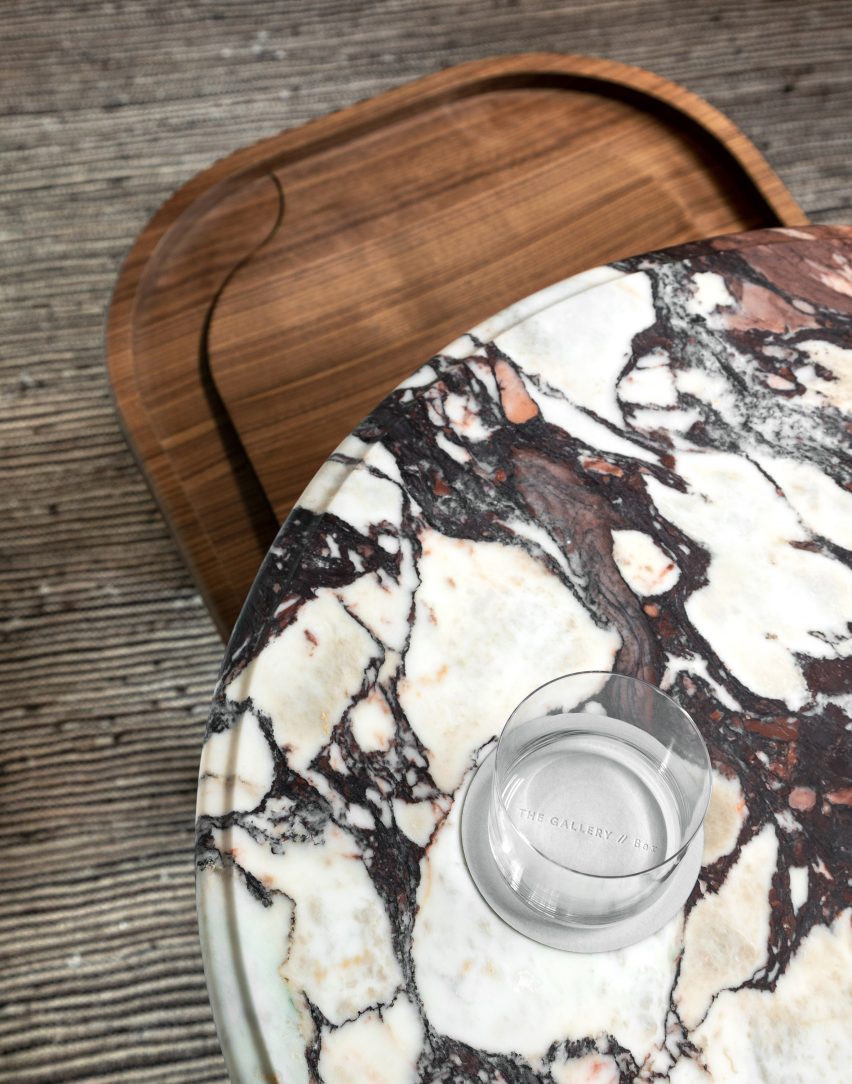 Marble-topped table