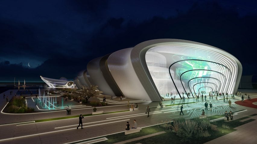Zaha Hadid Architects has unveiled a masterplan for Odesa Expo 2030.