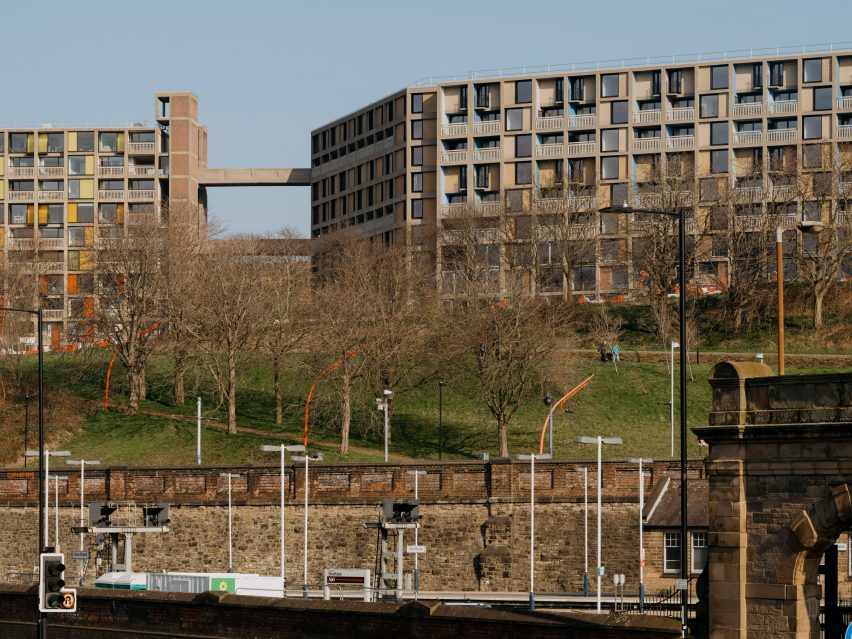 Exterior of Phase 2 of Park Hill estate in Sheffield