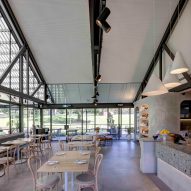Interior of Parramatta Park Pavilion by Sam Crawford Architects