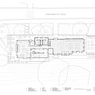 Floor plan of Parramatta Park Pavilion by Sam Crawford Architects