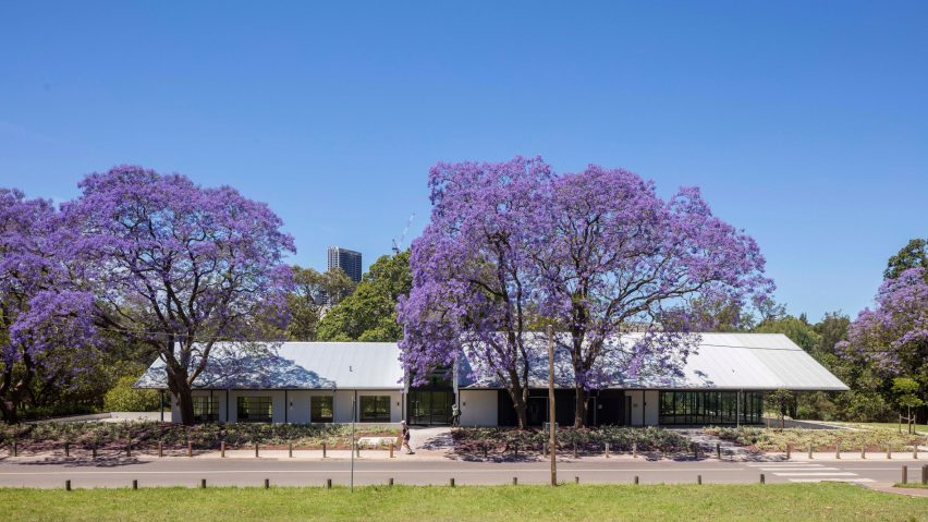 Exterior of Parramatta Park Pavilion by Sam Crawford Architects