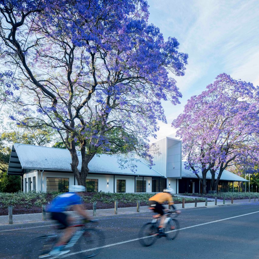Exterior of Parramatta Park Pavilion by Sam Crawford Architects