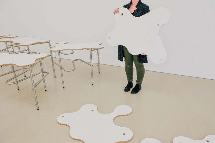 Partly Cloudy Tables by McCloy + Muchemwa and Miter & Mondays