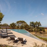 Pool at Pateos houses by Manuel Aires Mateus