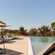 Pool in Pateos houses by Manuel Aires Mateus