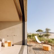 Living space in Pateos houses by Manuel Aires Mateus